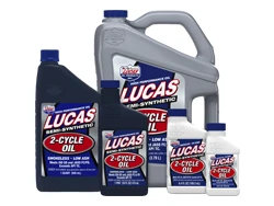 Image of Lucas Oil's 2-cycle engine products.